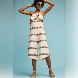 Anthropologie Saturday Sunday Marina Striped Halter Top Size:Medium